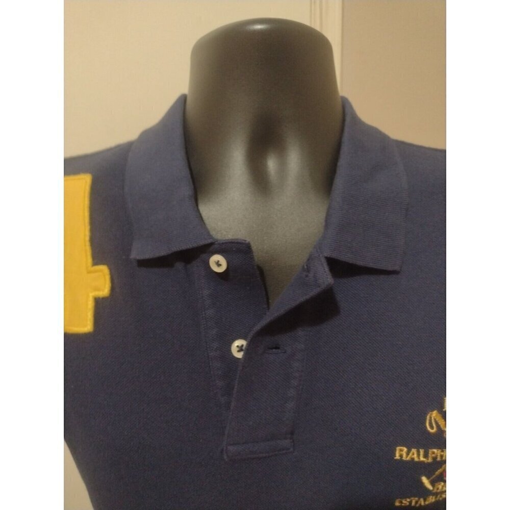 POLO RALPH LAUREN Navy Blue RLPC 1967 Polo Shirt 100% Cotton Boys Size XL (20) - Picture 4 of 10